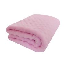 Manta Bebe Menina Antialergica Cobertor Inverno Berço Rosa Saida Maternidade Passeio Carrinho cha de bebe estampa de bolinhas Rosa Baby Deluxe