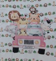 Manta Bebê Microfibra Estampada Feminina Sublimada Macia e Confortável