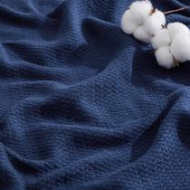 Manta Bedsure 100% algodão king size azul marinho Manta Bedsure 100% algodão king size azul marinho