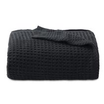 Manta Bedsure 100% algodão Twin XL tamanho Waffle Weave preta Manta Bedsure 100% algodão Twin XL tamanho Waffle Weave preta