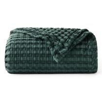 Manta Bedsure de Algodão com Efeito Cooling e Trama Waffle 127 x 178 cm Verde Escuro Manta Bedsure de Algodão com Efeito Cooling e Trama Waffle 127 x 178 cm Verde Escuro