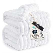 Manta Bedsure GentleSoft Branca para Cama de Casal 213 x 229 cm, Macia e Aconchegante