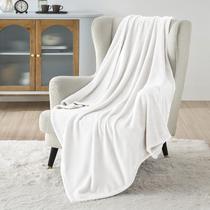 Manta Bedsure GentleSoft Fleece XL 50x70 pulgadas Blanca Manta Bedsure GentleSoft Fleece XL 50x70 pulgadas Blanca