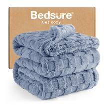Manta Bedsure GentleSoft King California Ashley Azul
