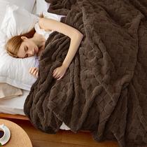 Manta Bedsure GentleSoft para Cama Queen Size de Franela Fuzzy en Marrón Oscuro