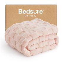 Manta Bedsure GentleSoft Rosa Claro Twin XL para Cama