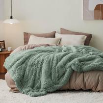 Manta Bedsure Queen 229x229 cm de Sherpa Fleece Gruesa y Plush