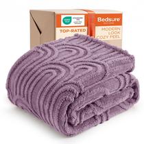 Manta Bedsure Twin 152 x 203 cm Roxa de Fleece Macio Manta Bedsure Twin 152 x 203 cm Roxa de Fleece Macio