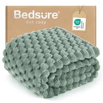 Manta Bedsure Twin Verde Salvia 350GSM Súper Suave y Acogedora