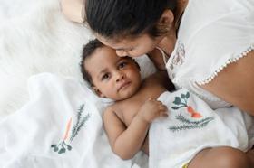 Manta Bela Gil 2 Camadas - Cenoura e Alecrim