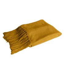 Manta Blanzy Mostarda Tamanho 1,20x2,00 m Manta Blanzy Mostarda Tamanho 1,20x2,00 m