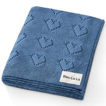 Manta Bleu La La Heirloom Knit 89x79 cm 100% algodão Manta Bleu La La Heirloom Knit 89x79 cm 100% algodão