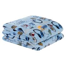 Manta Bouti Kids Solteiro Estampado Cobertor Macio Flannel Infantil Microfibra 100% Poliéster