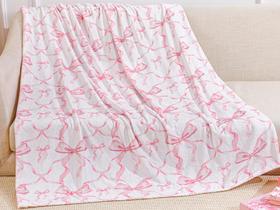 Manta Buryeah Pink Bow Flannel 127x152cm