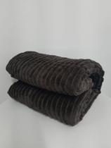 Manta Canelada Casal Soft Riscada Aveludada 2.0 x 1.80m