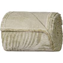 Manta Casal Brushed New Microfibra Flannel 100% Poliéster 180x230 Folha Seca