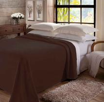 Manta Casal Cama Lisa Jolitex 1,80 X 2,20m Marrom Cacau Manta Casal Cama Lisa Jolitex 1,80 X 2,20m Marrom Cacau