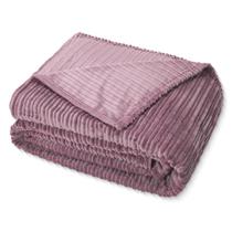 Manta Casal Canelada 2,40x2,00 Cobertor Microfibra Dupla Face Grosso Mantinha Fleece