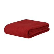 Manta Casal Cobertor Coberta Microfibra Soft Liso Vermelho