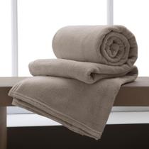 Manta Casal Flannel Home Design Bege - Corttex - Corttex
