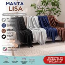 Manta Casal Lisa Fina Luxo Para Sofa e Cama Cobertor Decorativo 100 Algodao 150 x 220 Manta Casal Lisa Fina Luxo Para Sofa e Cama Cobertor Decorativo 100 Algodao 150 x 220