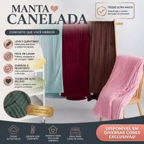 Manta Casal Microfibra Canelada Soft 1,90m X 1,80m Cobertor Macio Aveludado Quente Inverno Sofá Cama Decoração Luxo Manta Casal Microfibra Canelada Soft 1,90m X 1,80m Cobertor Macio Aveludado Quente Inverno Sofá Cama Decoração Luxo