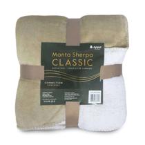 Manta Casal Microfibra Flannel Sherpa 2,20m X 1,80m Classic - APPEL