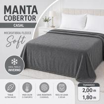 Manta Casal - Microfibra Fleece Soft Lisa - Inverno 2,00m x 1,80m Manta Casal - Microfibra Fleece Soft Lisa - Inverno 2,00m x 1,80m