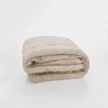 Manta Casal Microfibra Lisa Celta Bege