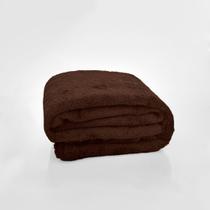 Manta Casal Microfibra Lisa Celta Chocolate