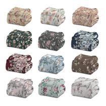 Manta Casal Outlet Estampa Floral 1.80x2.0M Camesa Sortido