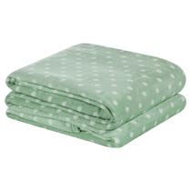 Manta Casal Queen Flannel Petit Poá 2,20 X 2,40 Super Macia