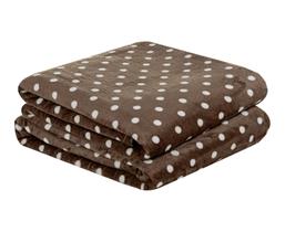 Manta Casal Queen Flannel Petit Poá 2,20 X 2,40 Super Macia - Bia Enxovais