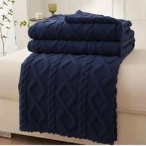 Manta Casal Sherpa Glamour Cobertor Microfibra Coberta Aveludado Macia Para Sofa 210 X 190