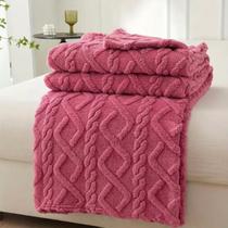Manta Casal Sherpa Glamour Cobertor Microfibra Coberta Aveludado Macia Para Sofa 210 X 190
