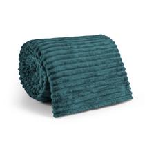 Manta Casal Soft Canelada 1,80m x 2,00m Microfibra Toque Aveludado Quentinha Macia para Cama e Sofá