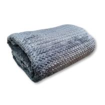 Manta Casal Tranças Em Relevo Macia 245g m Fantasy Jolitex