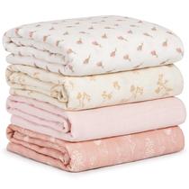 Manta CIVARUA KIDS de Algodão Musselina Kit com 4 Unidades 80x110 cm Manta CIVARUA KIDS de Algodão Musselina Kit com 4 Unidades 80x110 cm