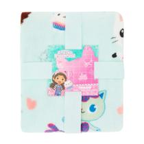 Manta Cobertinha Infantil meninas Gabby Dollhouse azul Claro Manta Cobertinha Infantil meninas Gabby Dollhouse azul Claro