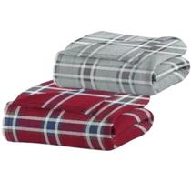 Manta Cobertor 180X200 Kit 2 Peças Marcio Casal Xadres