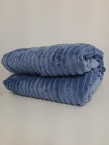 Manta Cobertor Antialérgico Soft Alto Relevo Ondulada Canelada Mantinha Casal 2,20 X 1,80 m - Manta Macia Casal