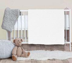 Manta cobertor bebe Confort microfibra Branco 90 x 110 cm - 100% poliéster - Hazime Enxovais