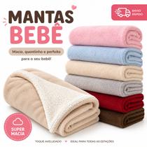 Manta Cobertor Bebe Infantil Microfibra Antialérgico Mantinha Coberto Soft Quentinha