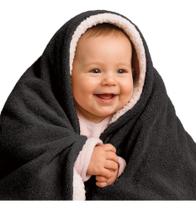 Manta Cobertor Bebê Soft Sherpa Edredom Dupla Face Infa Pret Manta Cobertor Bebê Soft Sherpa Edredom Dupla Face Infa Pret