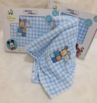 Manta / Cobertor Bordada Jolitex Disney Bebe Mickey Sorriso