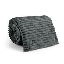 Manta Cobertor Canelada Casal Soft Riscada Aveludada 2,00x1,80m Fofinha