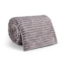 Manta Cobertor Canelada Casal Soft Riscada Aveludada 2,00x1,80m Fofinha