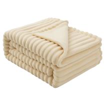 Manta Cobertor Canelada Casal Soft Riscada Aveludada 2,0x1,80 microfibra