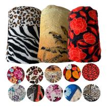 Manta Cobertor Casal com Estampas Elegantes - GABY ENXOVAIS