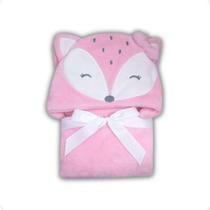 Manta Cobertor Com Capuz Macia Bebê Infantil Bichos Camesa